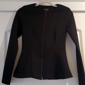 Topshop Black Peplum Jacket